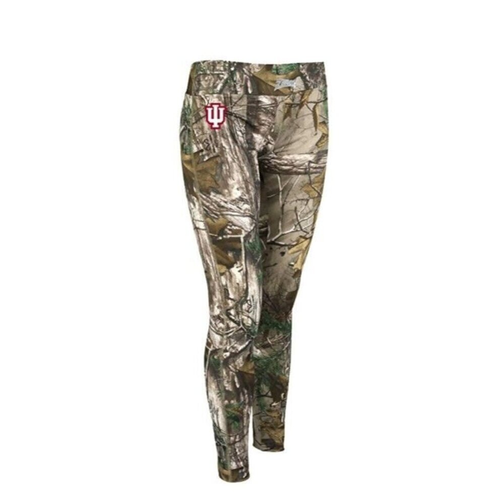 NCAA Indiana Hoosiers Leggings Womens Small Camo Zubaz Soft Comfort Stretch